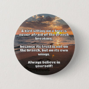 Empath Belief positive Ermutigungsquote Button
