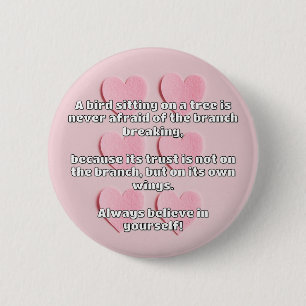 Empath Belief positive Ermutigungsquote Button