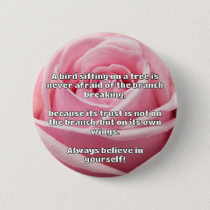 Empath Belief positive Ermutigungsquote Button