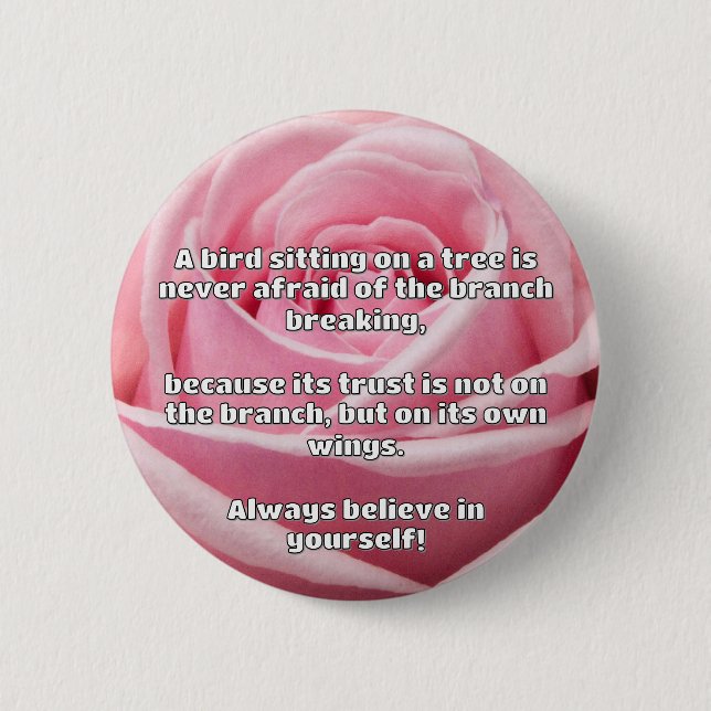 Empath Belief positive Ermutigungsquote Button (Vorderseite)