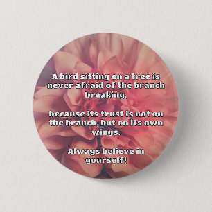 Empath Belief positive Ermutigungsquote Button