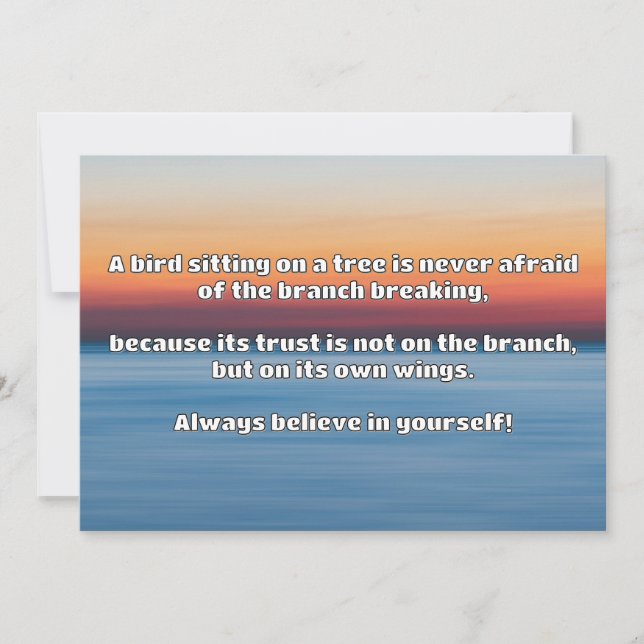 Empath Belief positive Ermutigungsquote Einladung (Vorderseite)