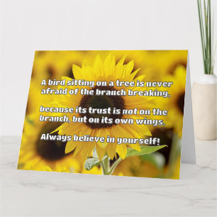 Empath Belief positive Ermutigungsquote Karte