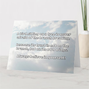 Empath Belief positive Ermutigungsquote Karte