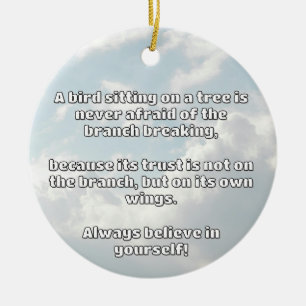 Empath Belief positive Ermutigungsquote Keramik Ornament