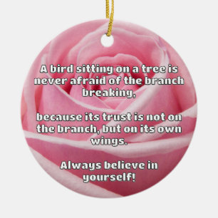 Empath Belief positive Ermutigungsquote Keramik Ornament