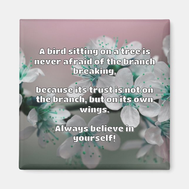 Empath Belief positive Ermutigungsquote Magnet (Vorne)