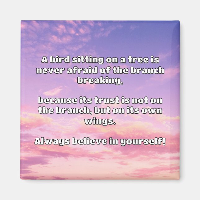 Empath Belief positive Ermutigungsquote Magnet (Vorne)