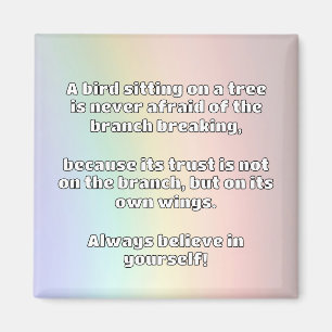 Empath Belief positive Ermutigungsquote Magnet