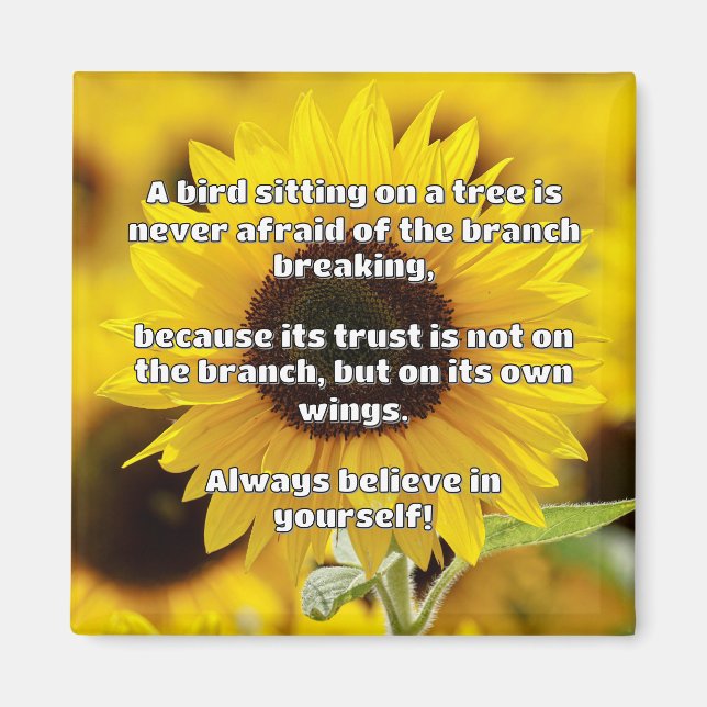 Empath Belief positive Ermutigungsquote Magnet (Vorne)