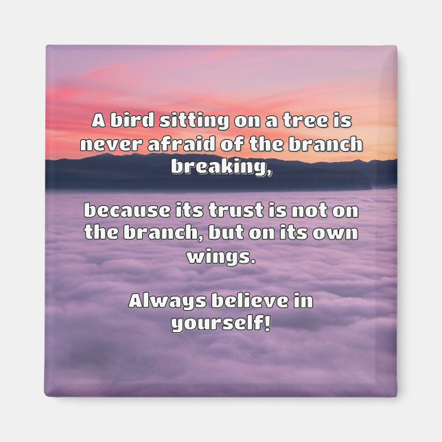 Empath Belief positive Ermutigungsquote Magnet (Vorne)