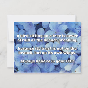 Empath Belief positive Ermutigungsquote Postkarte