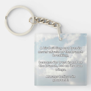Empath Belief positive Ermutigungsquote Schlüsselanhänger