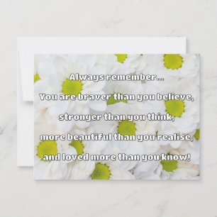 Empath Bravery Positives ermutigendes Zitat Postkarte