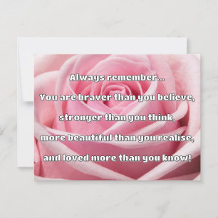 Empath Bravery Positives ermutigendes Zitat Postkarte