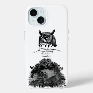 Empath Owl Weisheit einführen illustriertes Tinten Case-Mate iPhone Hülle