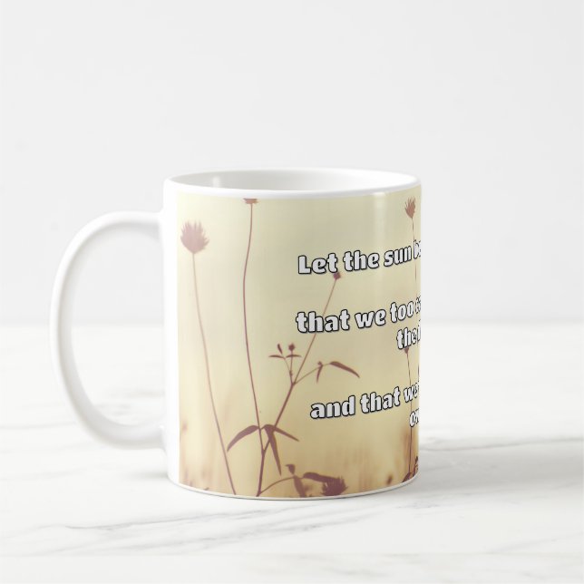 Empath Shine Positive Ermutigungsquote Kaffeetasse (Links)
