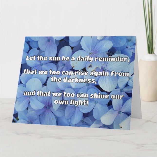 Empath Shine Positive Ermutigungsquote Karte (Vorderseite)