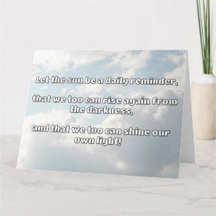 Empath Shine Positive Ermutigungsquote Karte
