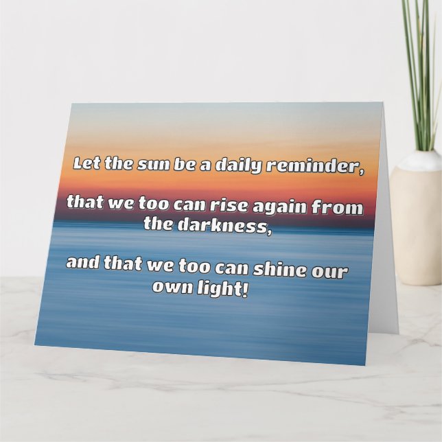 Empath Shine Positive Ermutigungsquote Karte (Vorderseite)