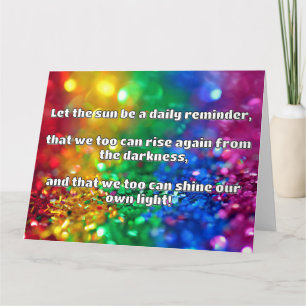 Empath Shine Positive Ermutigungsquote Karte