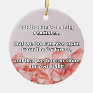 Empath Shine Positive Ermutigungsquote Keramik Ornament