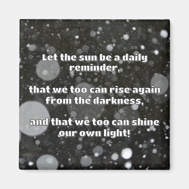 Empath Shine Positive Ermutigungsquote Magnet (Vorne)