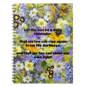 Empath Shine Positive Ermutigungsquote Notizblock
