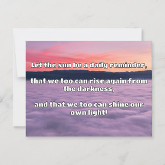 Empath Shine Positive Ermutigungsquote Postkarte