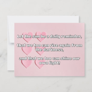 Empath Shine Positive Ermutigungsquote Postkarte