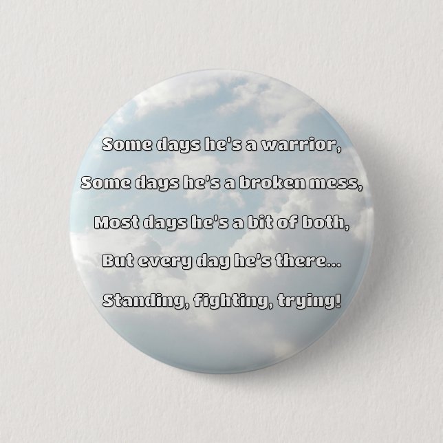 Empath Strength Positives Zitat Förderung Button (Vorderseite)