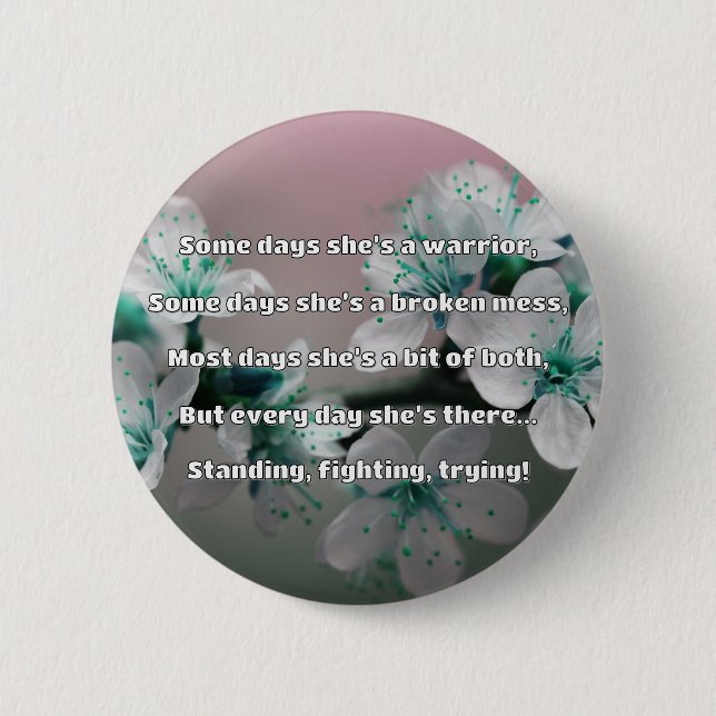 Empath Strength Positives Zitat Förderung Button (Vorderseite)