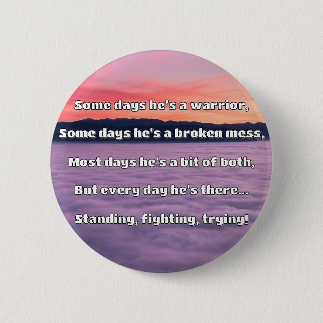 Empath Strength Positives Zitat Förderung Button (Vorderseite)