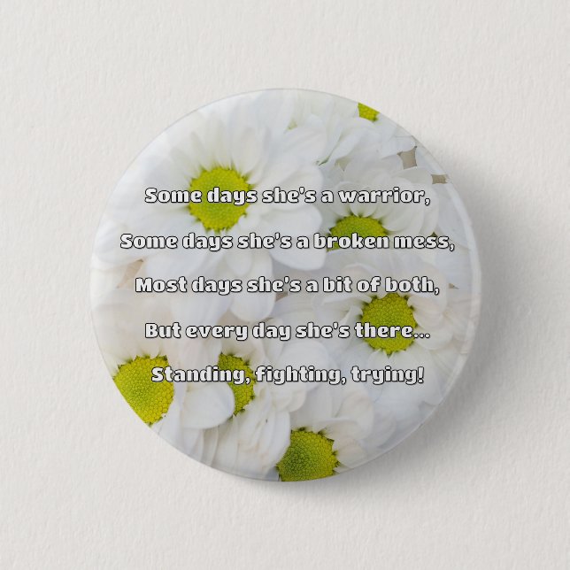 Empath Strength Positives Zitat Förderung Button (Vorderseite)