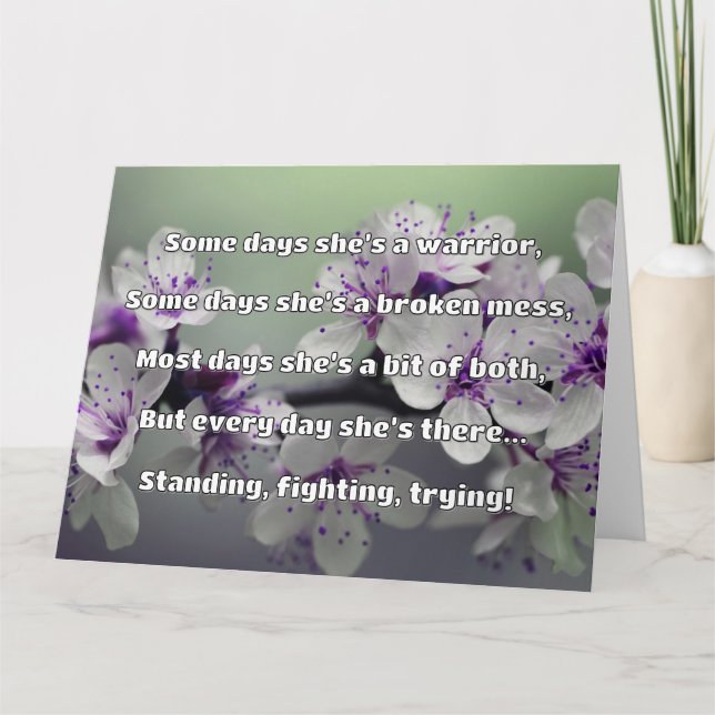 Empath Strength Positives Zitat Förderung Karte (Vorderseite)