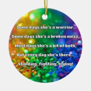 Empath Strength Positives Zitat Förderung Keramik Ornament