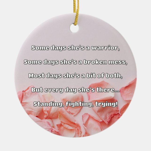 Empath Strength Positives Zitat Förderung Keramik Ornament (Vorne)