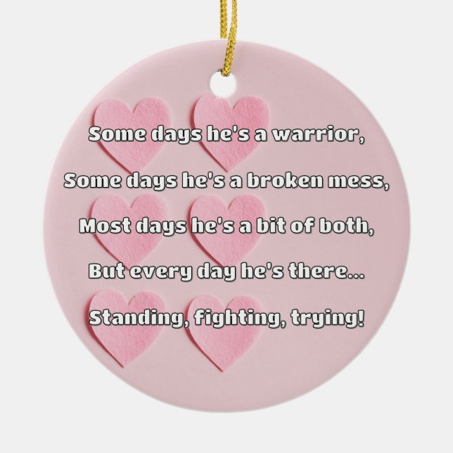 Empath Strength Positives Zitat Förderung Keramik Ornament (Vorne)