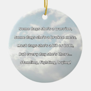 Empath Strength Positives Zitat Förderung Keramik Ornament
