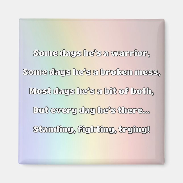 Empath Strength Positives Zitat Förderung Magnet (Vorne)