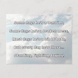 Empath Strength Positives Zitat Förderung Postkarte