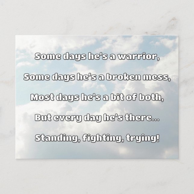 Empath Strength Positives Zitat Förderung Postkarte (Vorderseite)