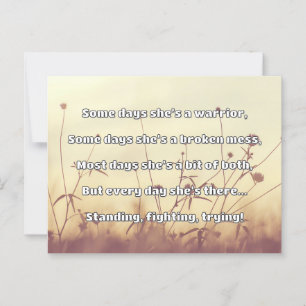 Empath Strength Positives Zitat Förderung Postkarte