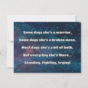 Empath Strength Positives Zitat Förderung Postkarte