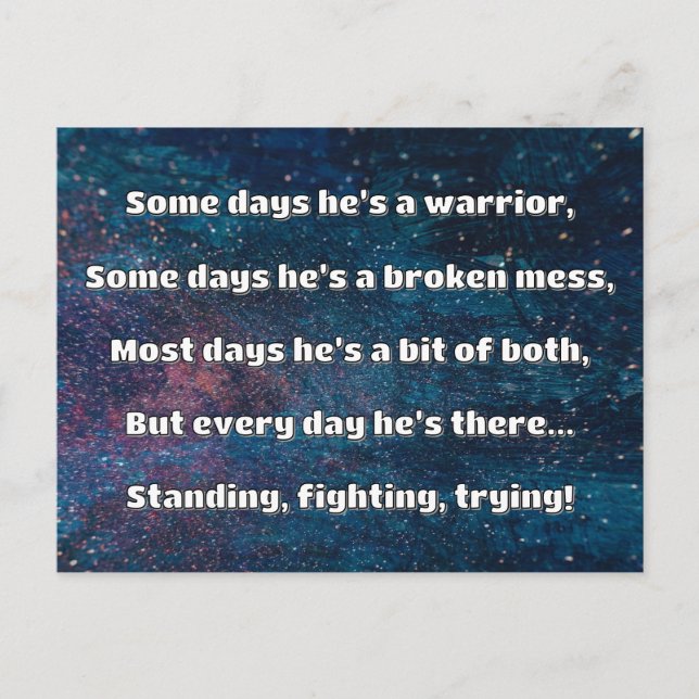 Empath Strength Positives Zitat Förderung Postkarte (Vorderseite)