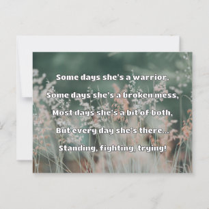 Empath Strength Positives Zitat Förderung Postkarte