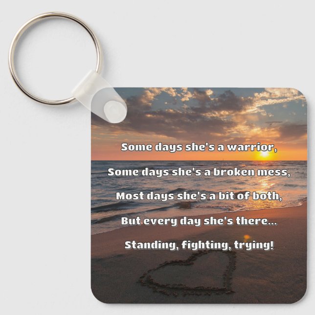 Empath Strength Positives Zitat Förderung Schlüsselanhänger (Vorderseite)