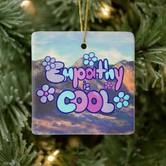 Empathie ist Cool - Coole Töne Keramikornament