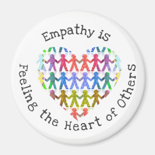 Empathie ist Gefühl das Herz von anderen Magnet