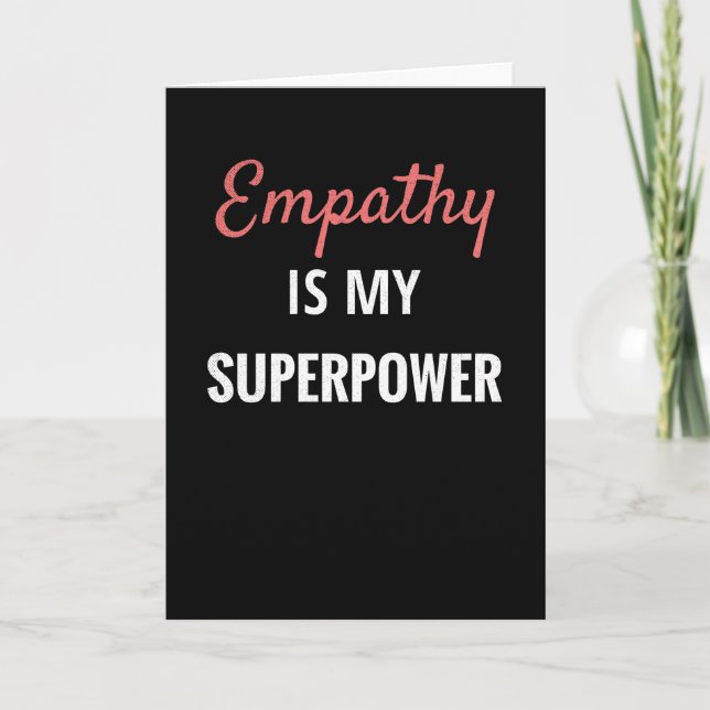 Empathie ist meine Supermacht | Empathie Karte (Vorderseite)